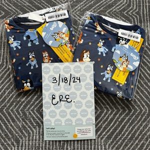 Little Sleepies Bluey 2pc Long Sleeve Pajamas 18-24m